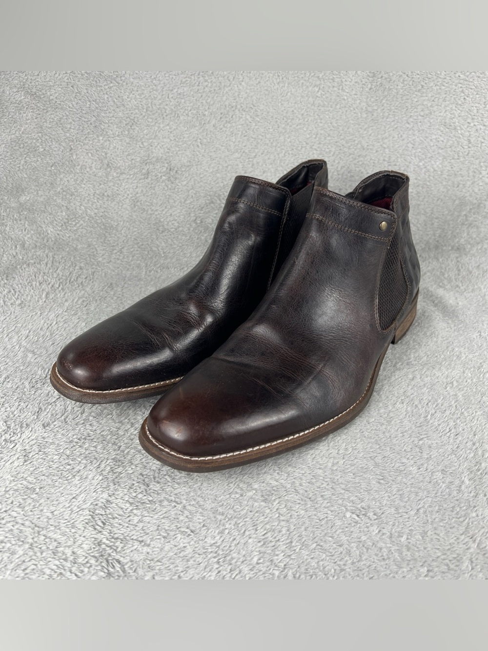FREEBIRD Chelsea Boots Men's Size 12 Brown Leather Pull On FM Abe Hand Crafted